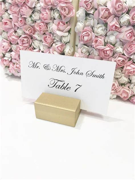 Place Card Holder Gold Place Card Holder Set Of 100 Etsy Place Card