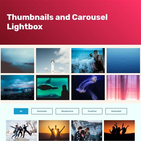 Bootstrap Thumbnail Slider Codepen Captions Pages