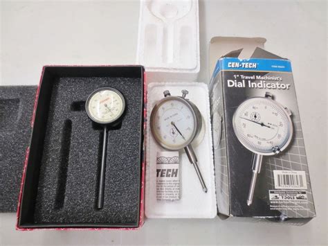 Lot X 2 Precision Engineers Machining Dial Gauge Depth Tools Starrett