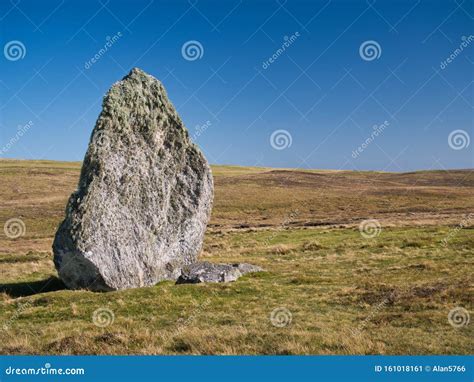 The Isolated Single Standing Stone At Bordastubble On The Island Of