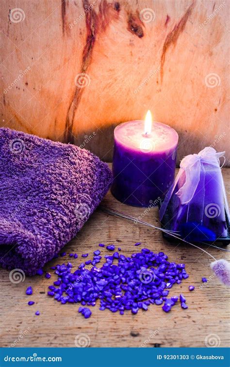 Aroma Therapy Lavander Spa Stock Image Image Of Bathroom 92301303