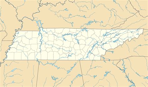 Usa Tennessee Location Map Mapsofnet