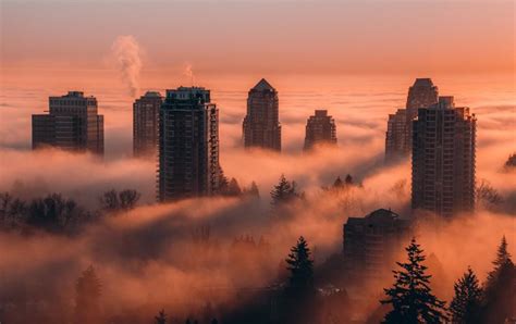 Foggy Monday Sunset Rvancouver