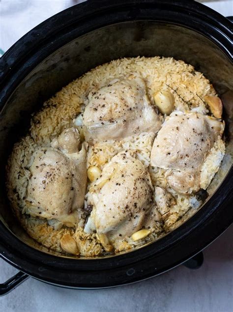 For variety, eliminate the onion and substitute a quartered lemon or two, stuffed into the chicken cavity. Easy Slow Cooker Chicken Thigh Recipes