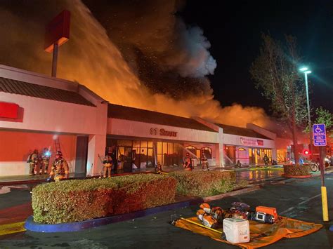 San Bernardino Ca 3rd Alarm Strip Mall Fire 102720