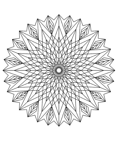 Mandala To Color Patterns Geometric 3 Mandalas With Geometric Patterns