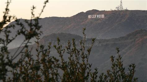 Los Angeles California Usa 7 Nov 2019 Iconic Hollywood Sign Big