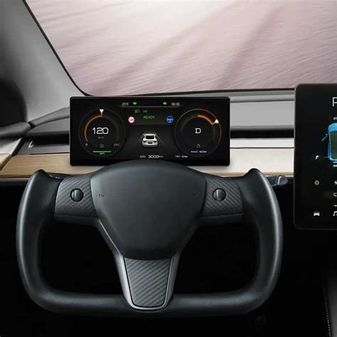 Smartesla Model 3 And Model Y 6 86 Screen Instrument Cluster Mini Display Version 2 With Carplay