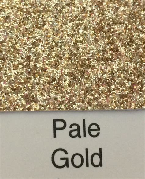 Pale Gold Fine Glitter Fabric Sheet 25cm X 30cm