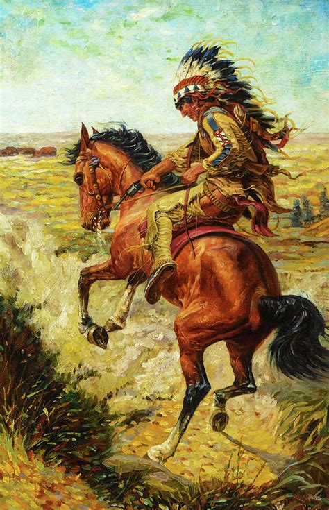 Chief Spotted Tail Painting By Louis Maurer Pixels