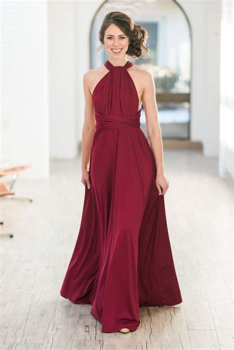 Wine Red Bridesmaid Dress Rent Or Buy 1000 Red Bridesmaid Dresses