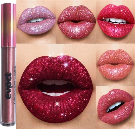 Makeup Metallic Glitter Lipstick Lip Gloss Shimmer Lips Matte Lips