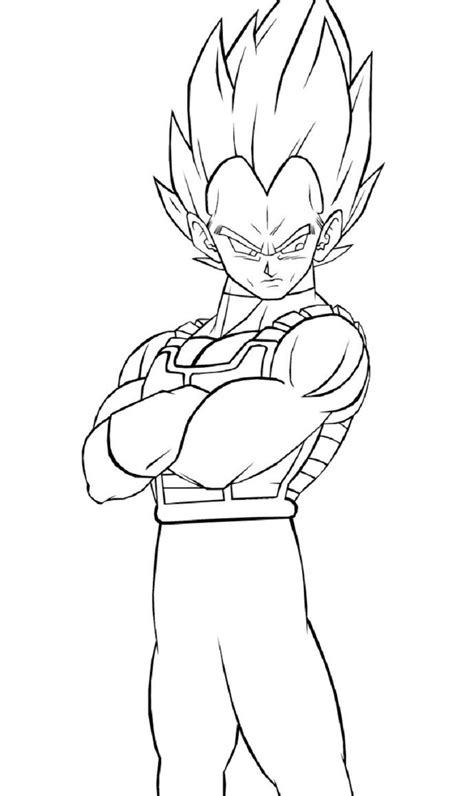Vegeta Coloring Pages For Kids Educative Printable