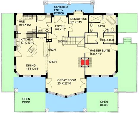 Mountain House Plan With Finished Lower Level 35508gh Architectural