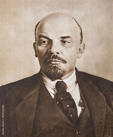 Vladimir Lenin Portrait Russian Revolutionary And Head Of Government