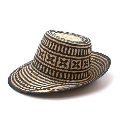 Arawak Black Short Brim Straw Hat By Washein