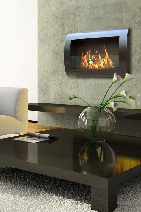 24 Wall Mounted Fireplaces Ideas Wall Mounted Fireplace Mounted