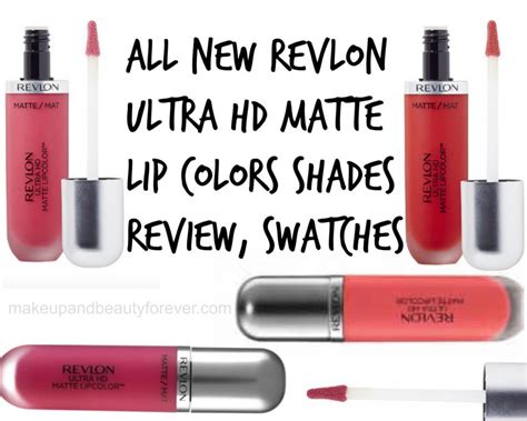 all new revlon ultra hd matte lip colors shades review swatches