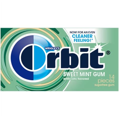 Orbit Gum Sweet Mint Sugar Free Chewing Gum Single Pack 14 Ct 0938