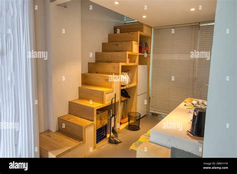 Staircase Design Of Duplex House Stock Photo Alamy