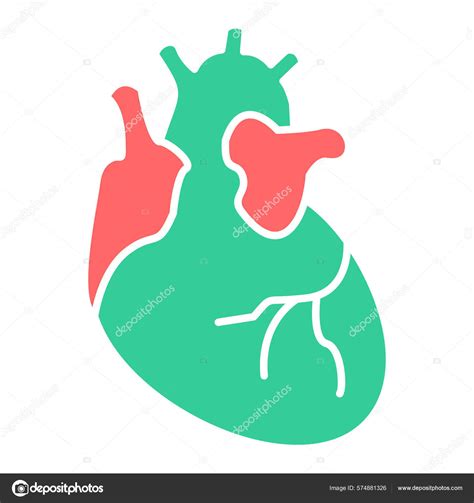 Human Heart Vector Icon Flat Design Stock Vector By ©muhammadatiq 574881326