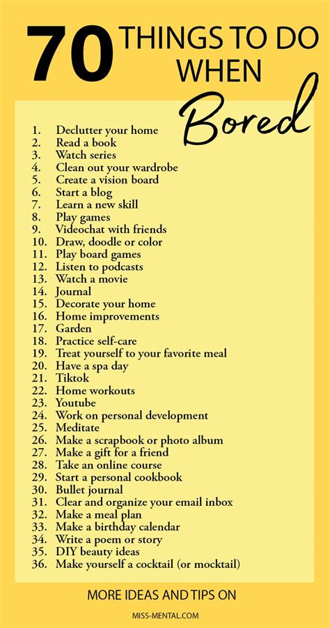 70 Things To Do When Bored At Home In 2021 Quotes To Live By