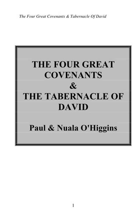 Pdf The Four Great Covenants Reconciliation · The Four Great
