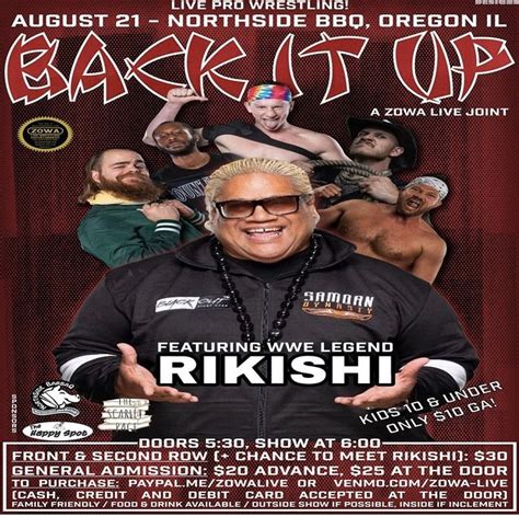 Wwe Legend Rikishi Coming To Illinois For Pro Wrestling Event