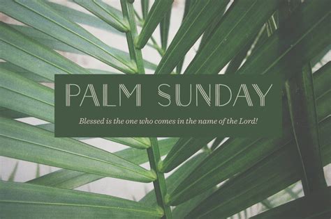 Palm Sunday Bulletin