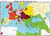 imágeneshistóricas.blogspot.es: Europa en 1740