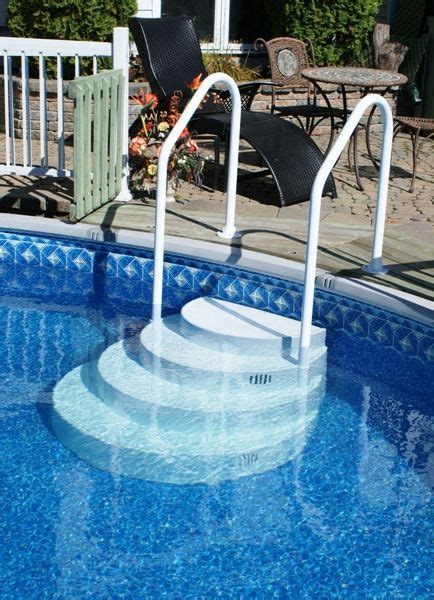 The Step Above Ground Drop In Two Rails Pool Supplies Canada Above