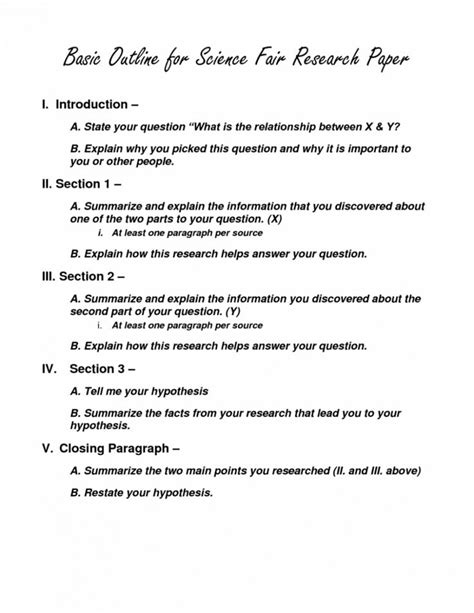 Explore Our Image Of Science Fair Report Template For Free Science