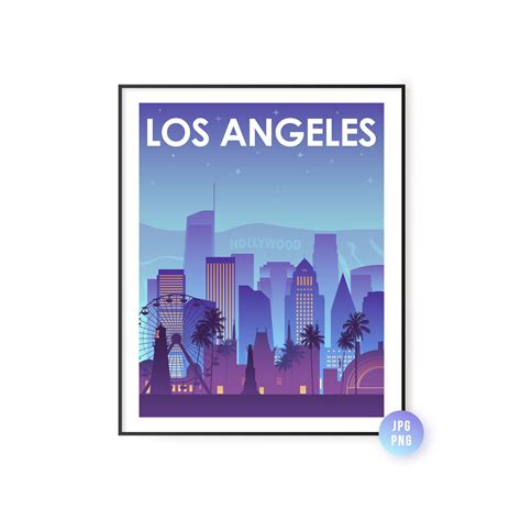 Los Angeles Skyline Los Angeles City Printing Services Online
