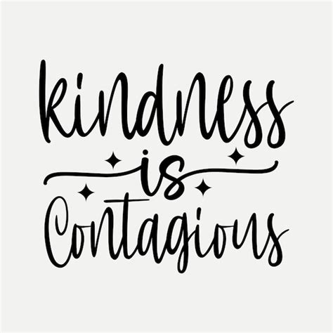 Premium Vector Kindness Is Contagious
