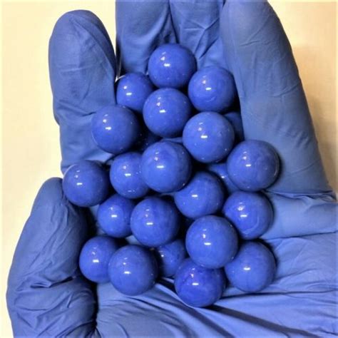 Glass Marbles 58 In 16mm Balls 40 Solid Opaque Blue Solitaire Free