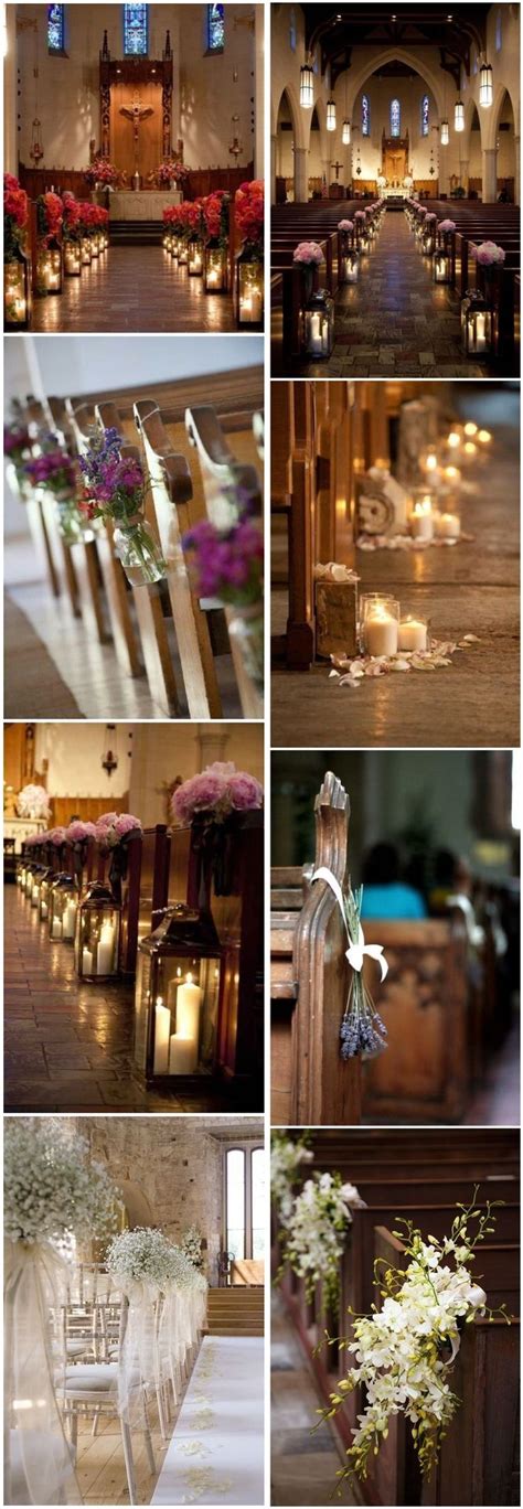 21 Stunning Church Wedding Aisle Decoration Ideas To Steal Church