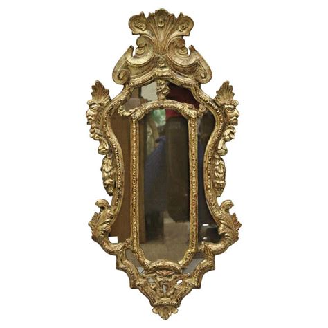 Antique French Baroque Rococo Style Pierce Carved Wood Large Gold Mirror For Sale At 1stdibs