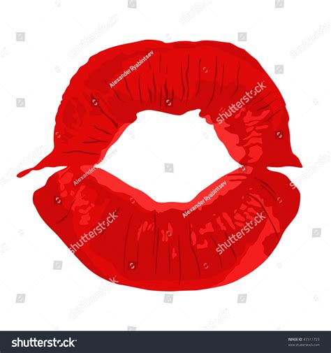 Sexy Kiss Print Stock Vector Royalty Free 47311723 Shutterstock