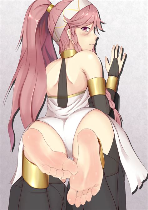 Rule 34 Ass Back To Viewer Bare Shoulders Barefoot Feet Fire Emblem