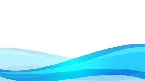 The Abstract Vector Image Blue Wave On White Background ...