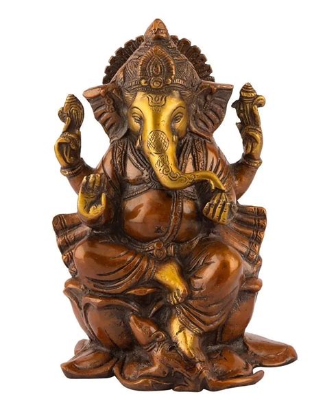 Buy Ganesh Statue Brass Sculpture Ganesha Idol Bronze Hindu Lord