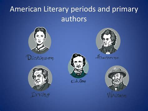 Ppt American Literary Periods And Primary Authors Powerpoint