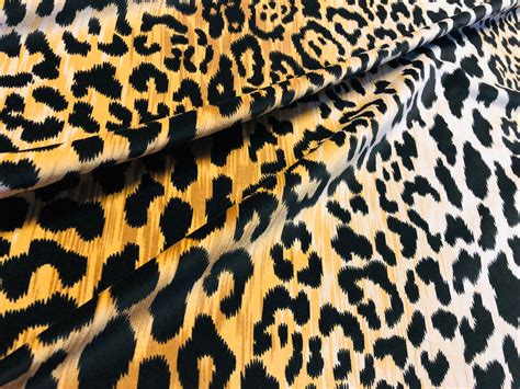 Leopard Print Cotton Velvet Fabric Braemore Jamil Natural Home Decor