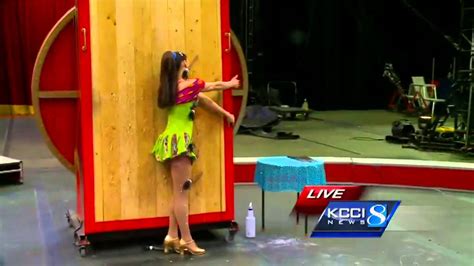 Knife Thrower Shows Off For Circus Preview Youtube