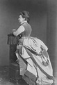 ca. 1874 Alexandra Iosifovna wearing a first bustle period dress ...