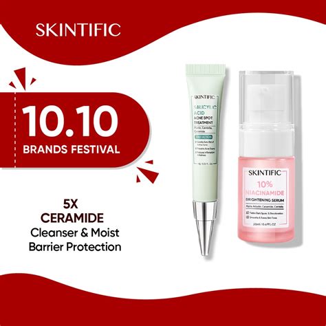 Skintific Acne Prone Kit Acne Spot Treatment And Niacinamide