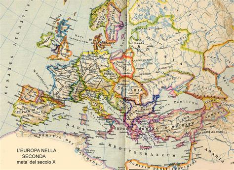 Europa Nellanno 1000 Cartina