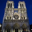 Cathédrale Notre-Dame de Paris vue de nuit