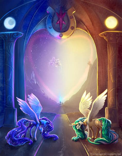 Princess Celestia And Princess Luna Drawn By Viwrastupr Bronibooru