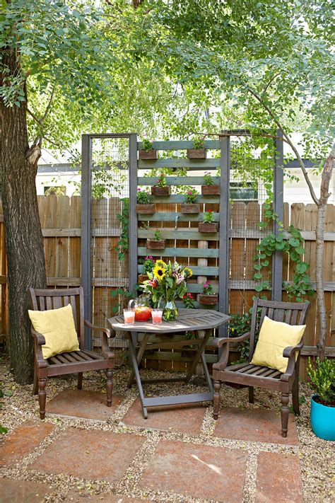 16 Simple Solutions For Small Space Landscapes Backyard Seating Area